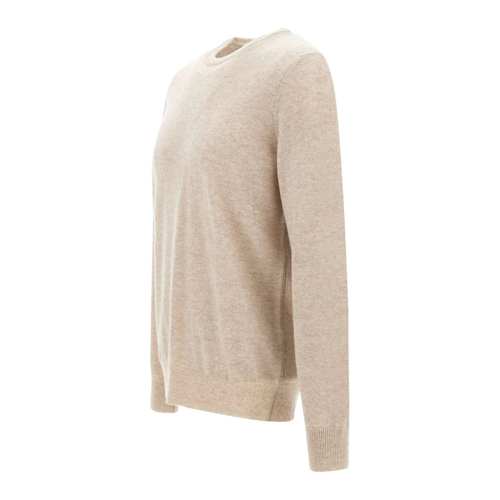 Kangra Kasjmierwoltrui Zand Ronde Hals Beige Heren