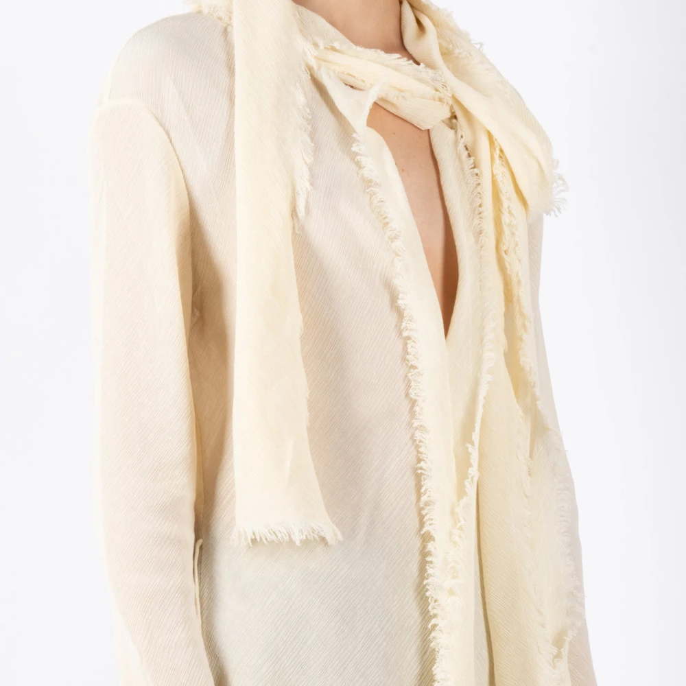Acne Studios Witte Warme Blouse Ac0696 Stijl White Dames