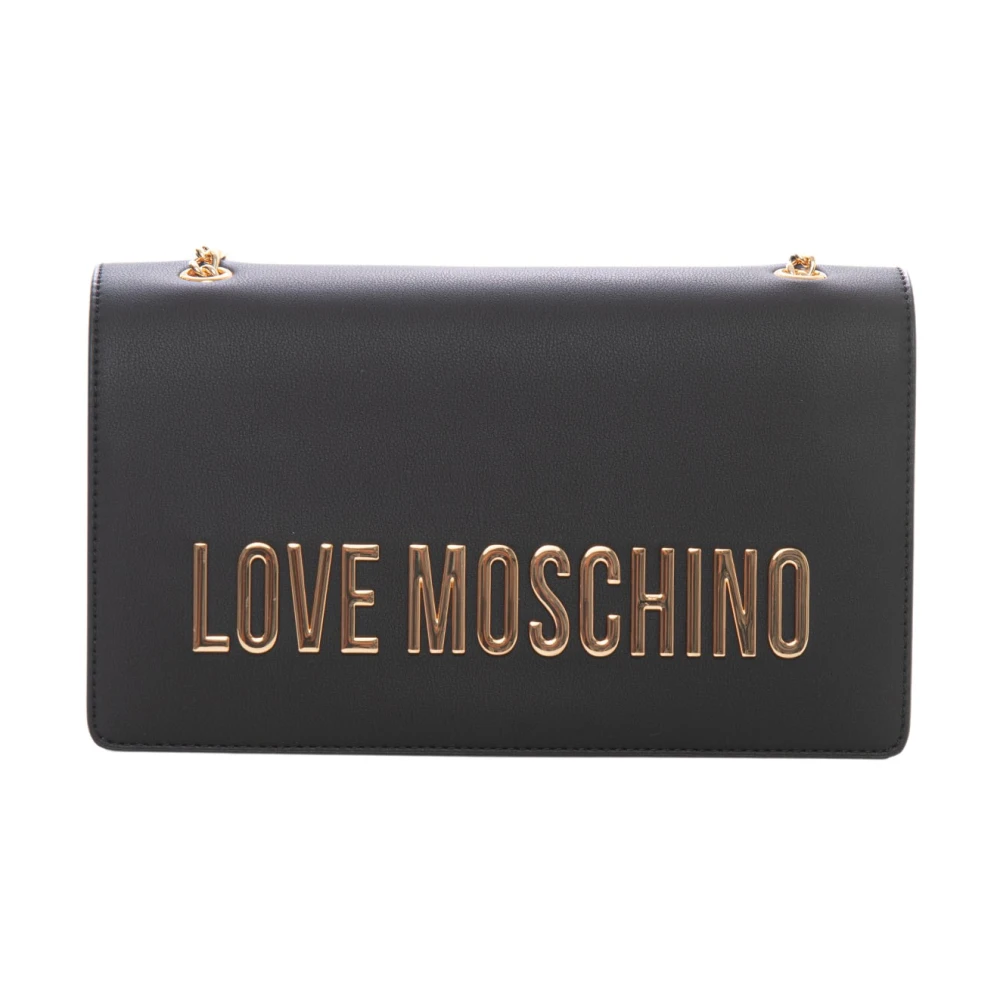 Love Moschino Logo Schoudertas Black Dames