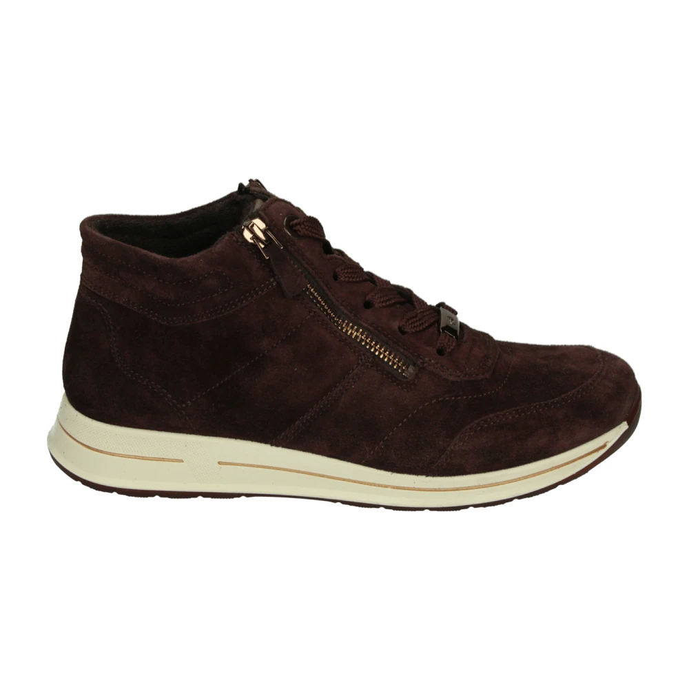 ara Sportieve Mid Nubuck Schoenen Dames Schoenen Bruin