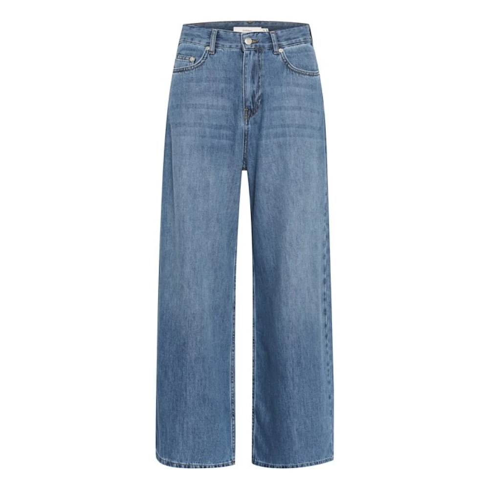 Inwear Women's Blue Wide Jeans,, Wide Leg Jeans W28