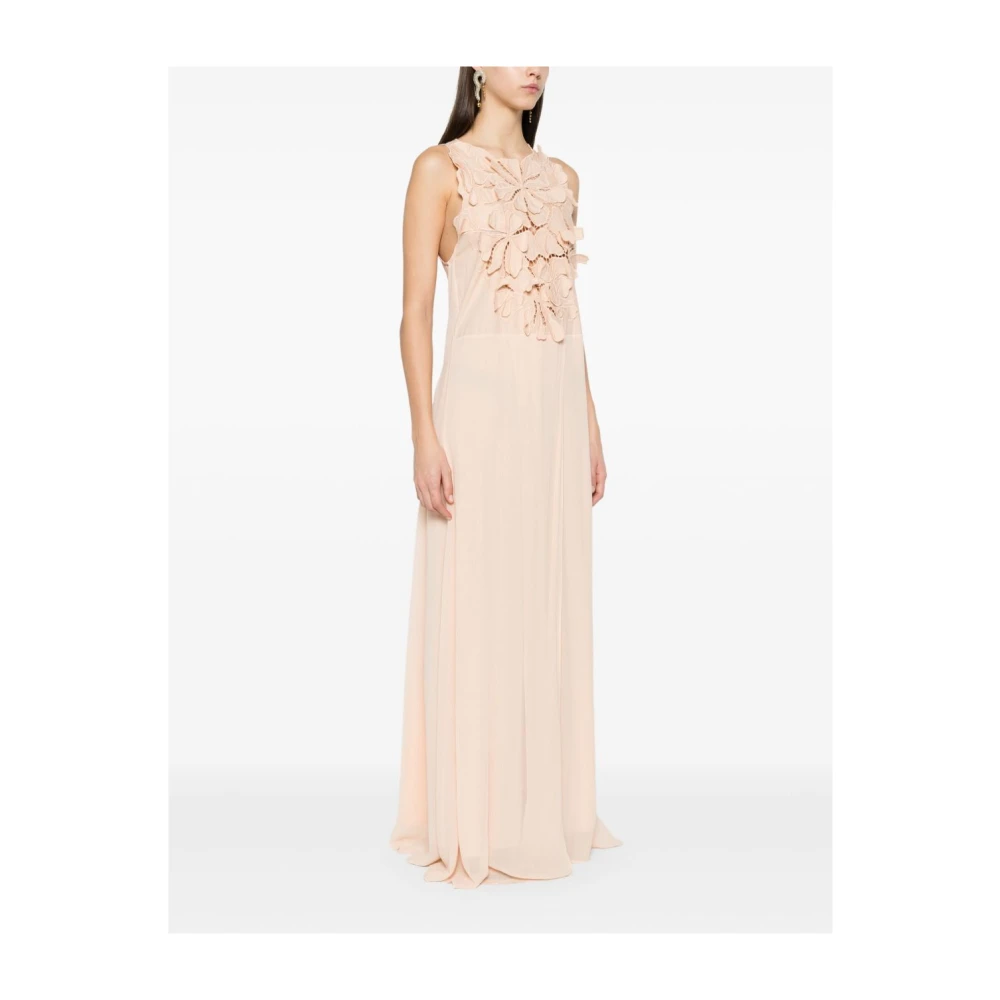Forte Poederroze Jurk met Voorspleet Pink Dames