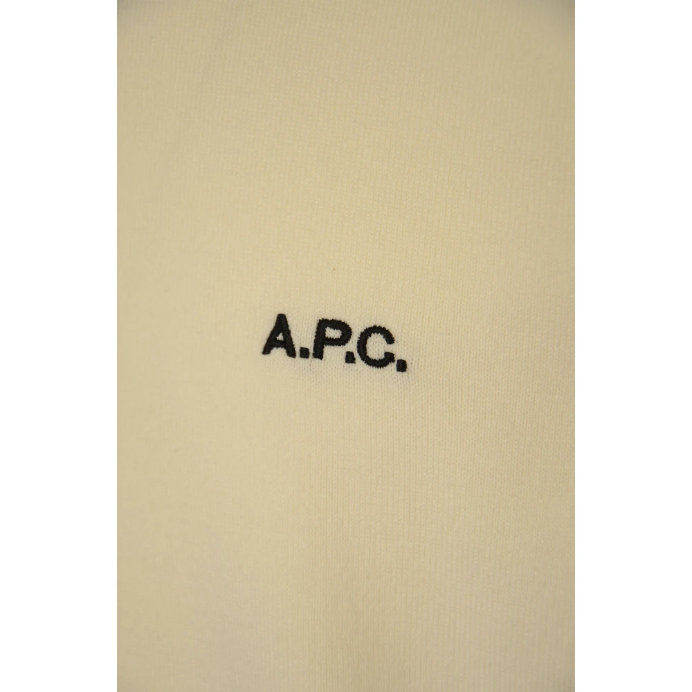 A.p.c. Stijlvolle Sweaters met Polo Fynn Beige Heren