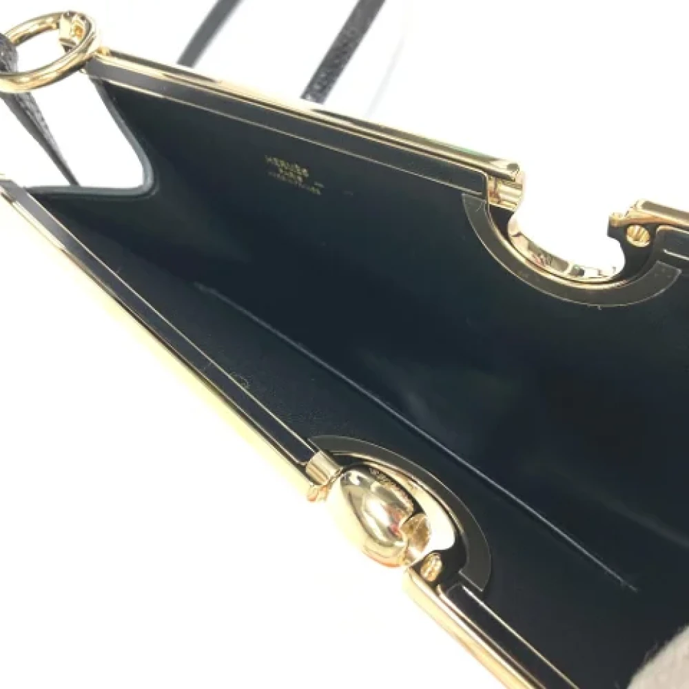 Hermès Vintage Pre-owned Fabric shoulder-bags Black Dames