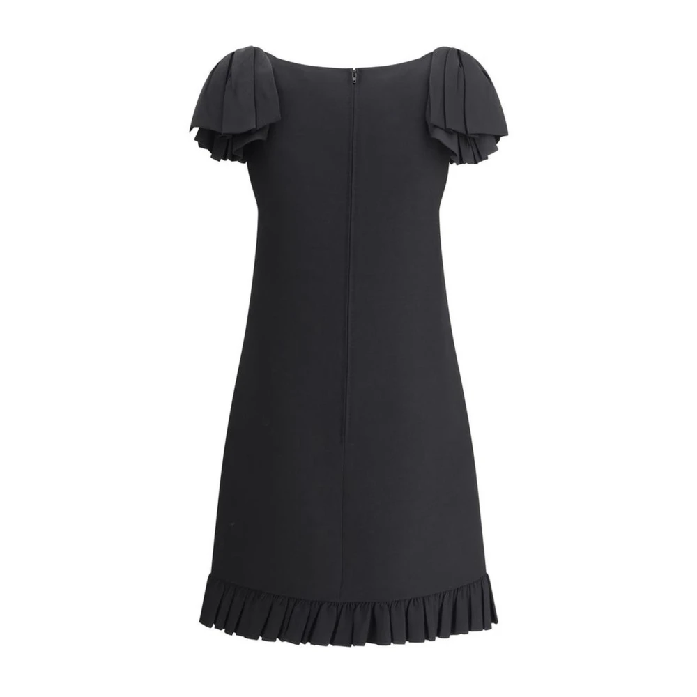Valentino Mini Jurk met Strikken en Ruches Black Dames