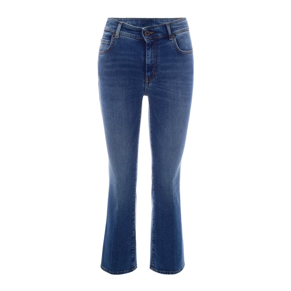 Max Mara Kvinno Blå Jeans Dam, Xs, Bomull, Drapallo Jeans