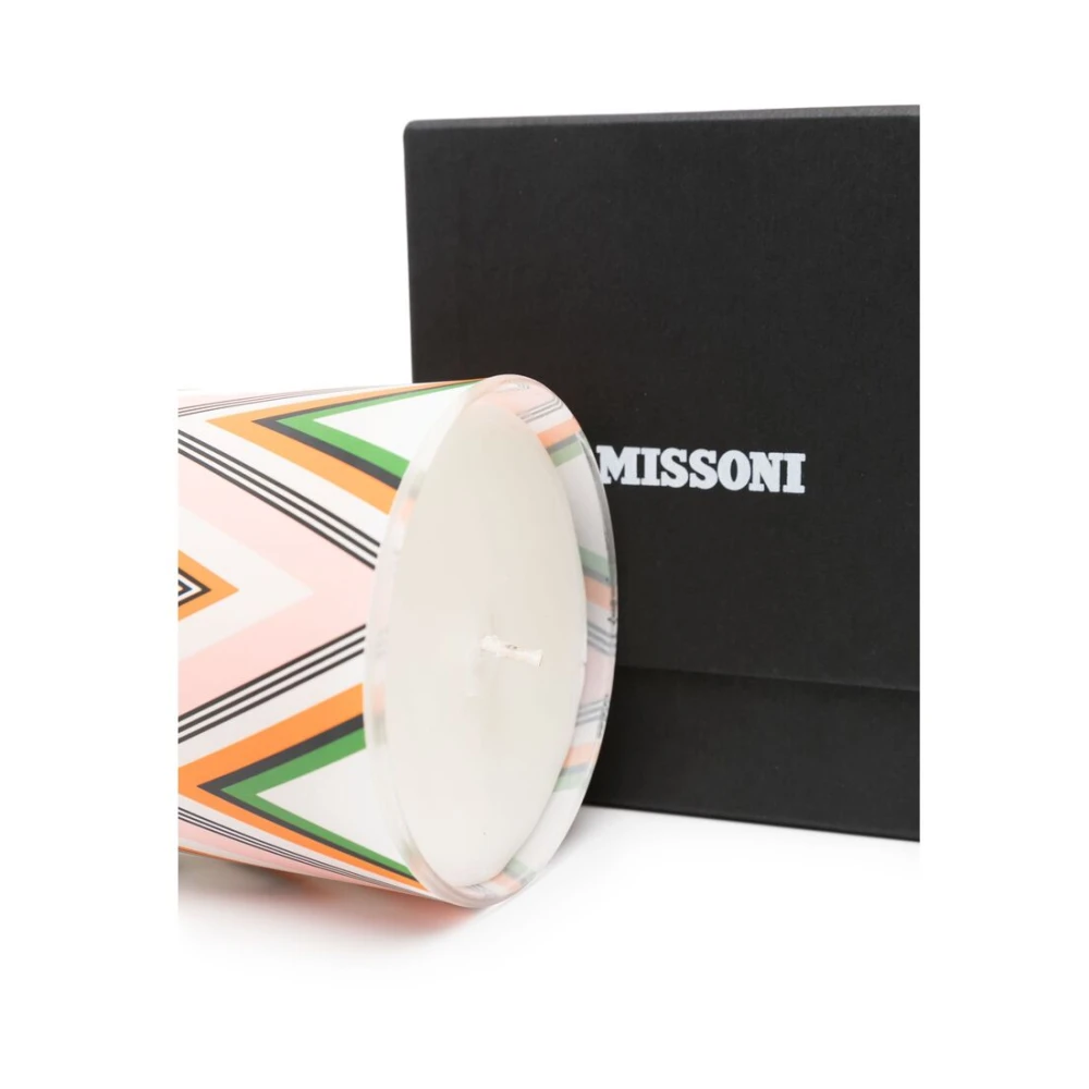 Missoni Home Chevron Print Keramische Kaars met Bloemige Noten Multicolor Dames