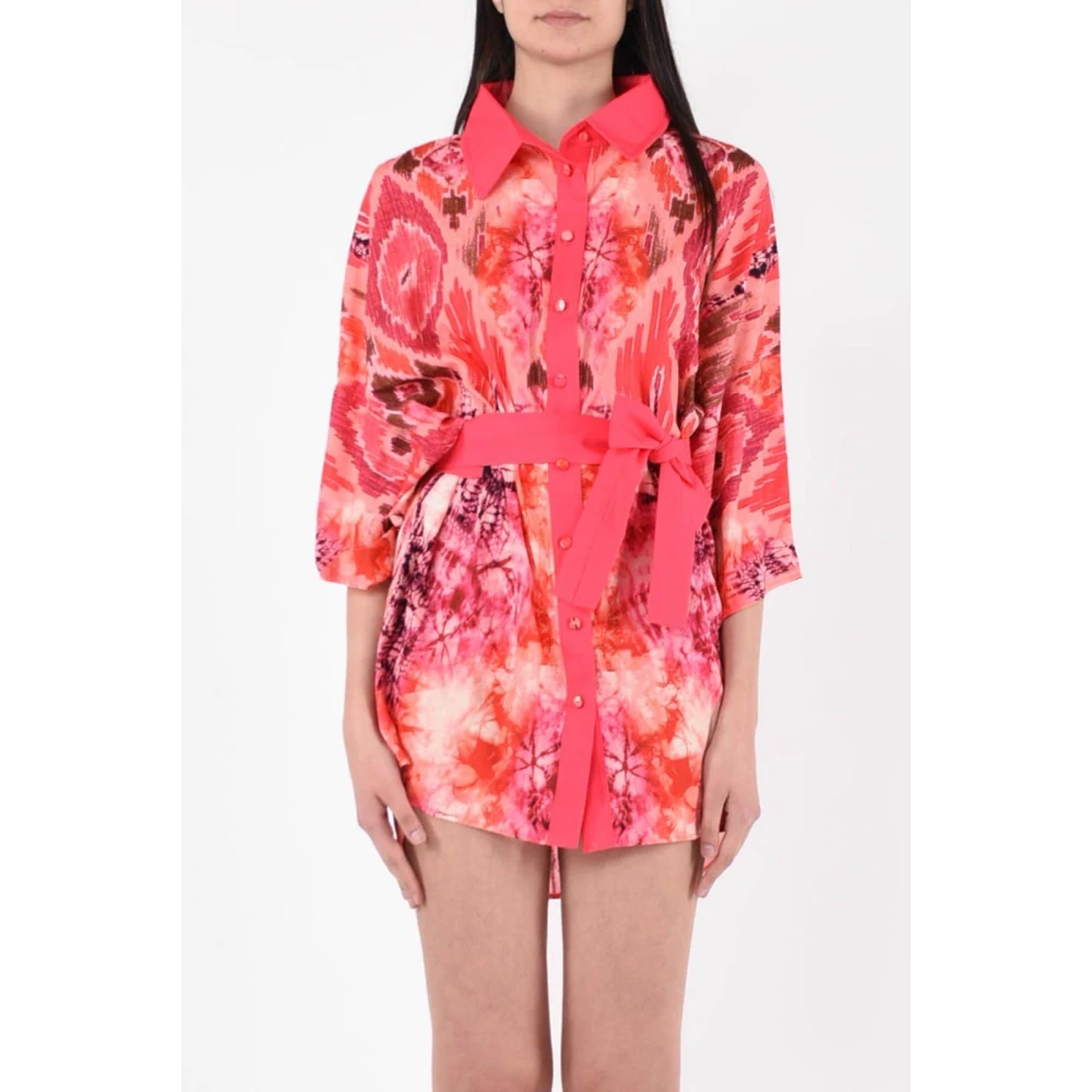 F**k Elegante Kaftan Jurk Pink Dames