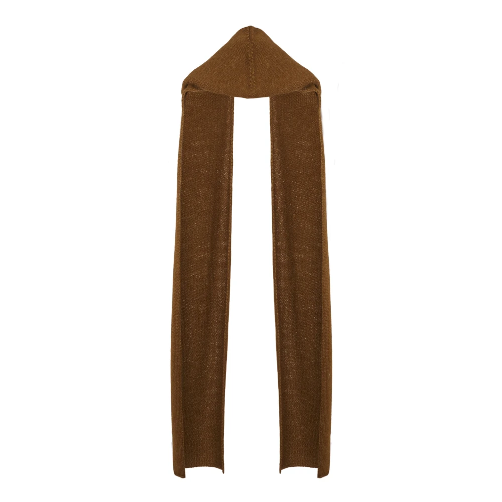 Cortana Circ baby alpaca en zijden sjaal Brown Dames