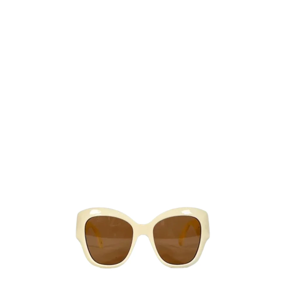 Gucci Vintage Pre-owned Plastic sunglasses Beige Dames