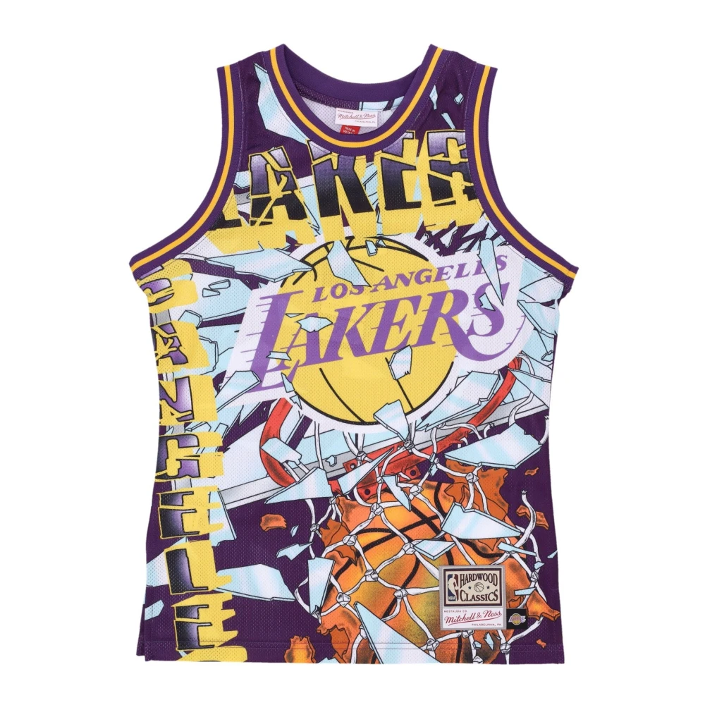 Mitchell & Ness NBA Basketbal Tanktop Paars Multicolor Heren