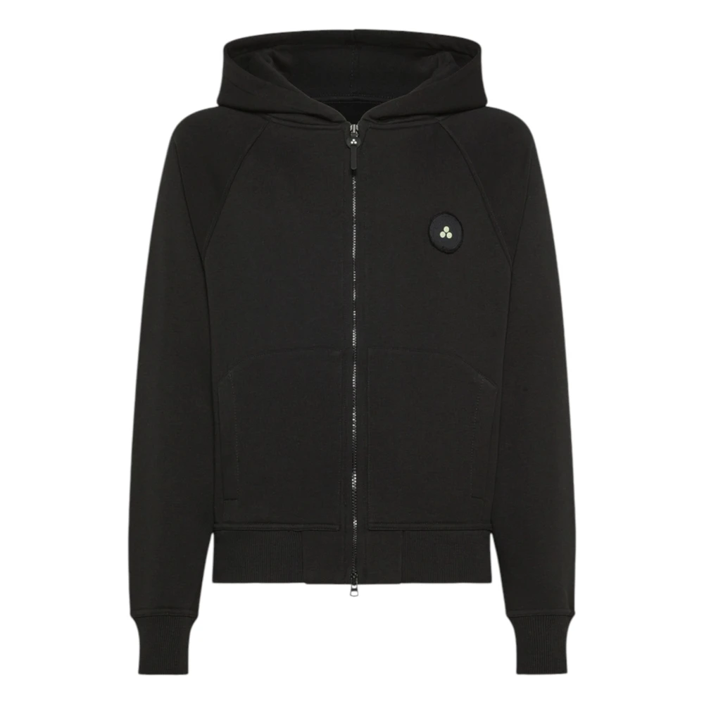 Peuterey Black Zip-Throughs, Male, L, Patek Ner Cotton Zip-Through Sweatshirt