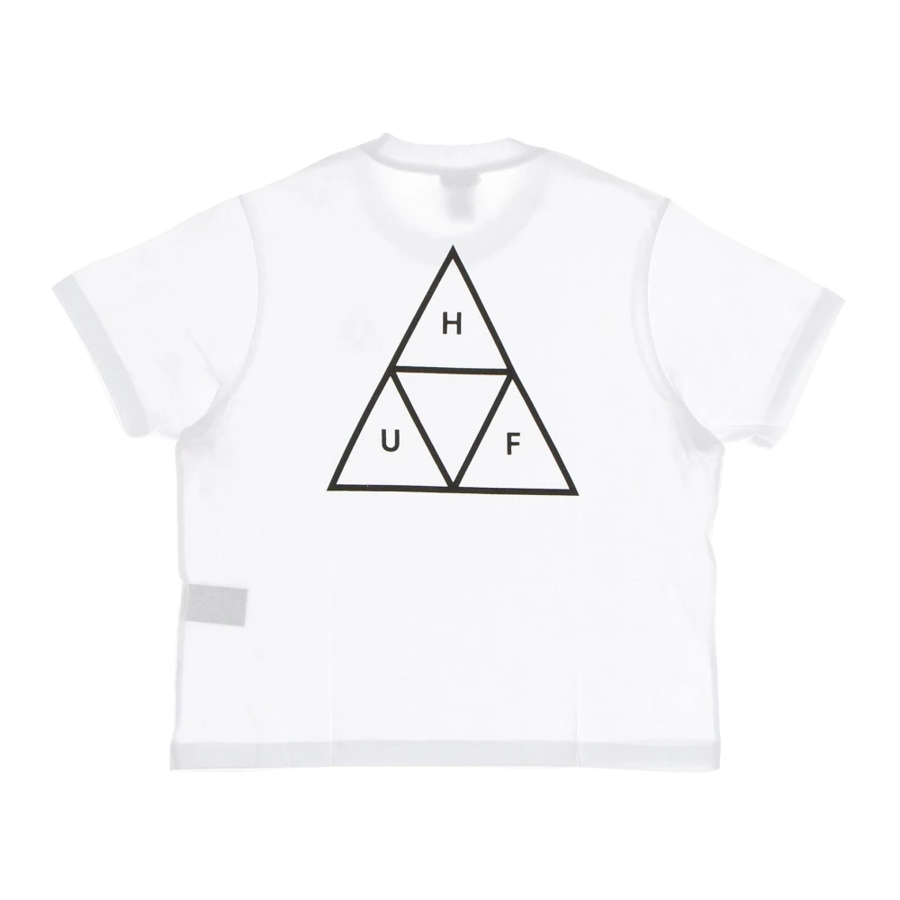 HUF Witte Relax Tee met Triple Triangle White Dames