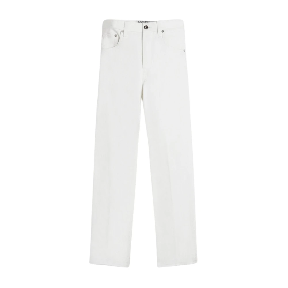 Lanvin Straight Jeans White Heren