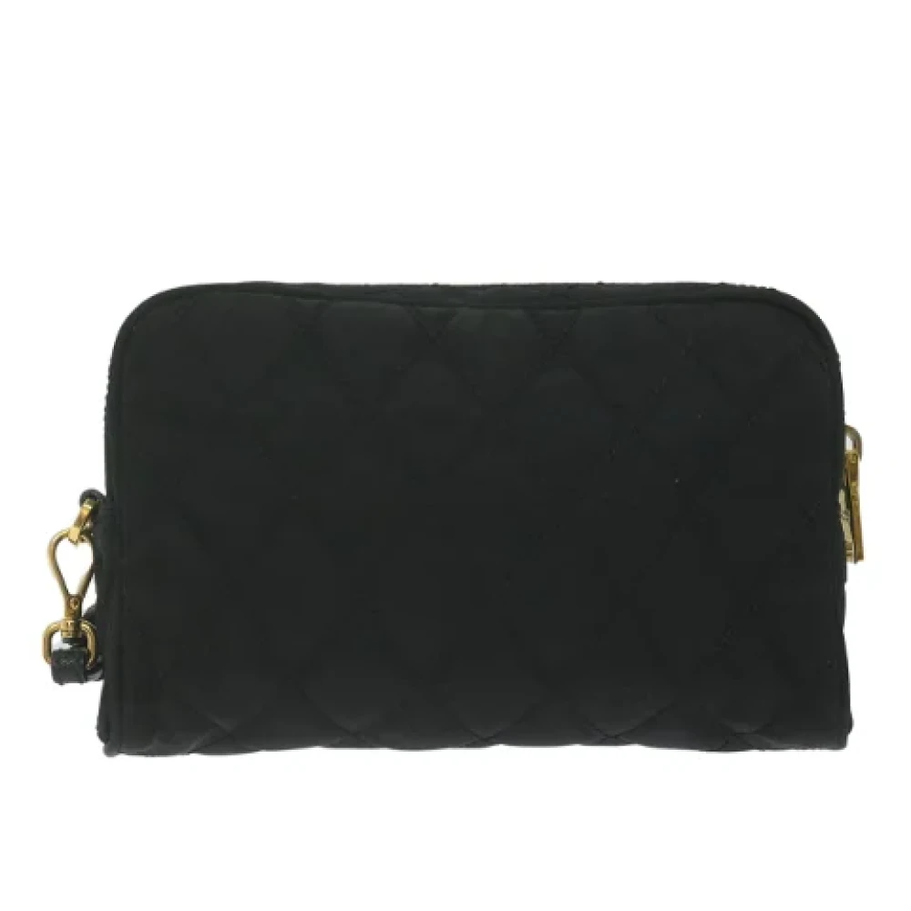 Prada Vintage Pre-owned Nylon pouches Black Dames