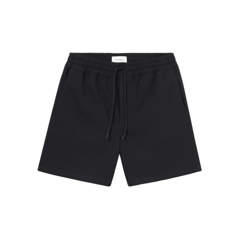 Les Deux Patrick twill shorts Black Heren