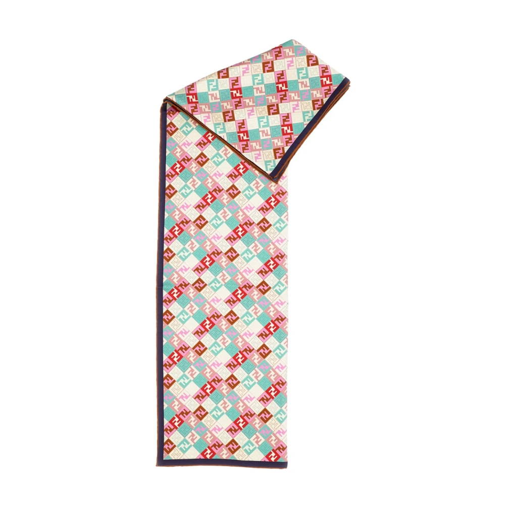 Fendi Women's Multicolor Silk Twill Square Foulard - Silk Scarves - One Size- Accessories