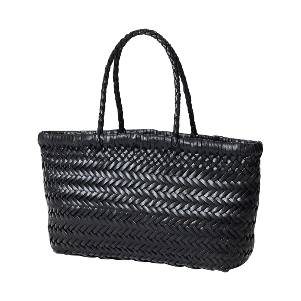 Dragon Diffusion Zwarte Leren Mini Schoudertas Black Dames