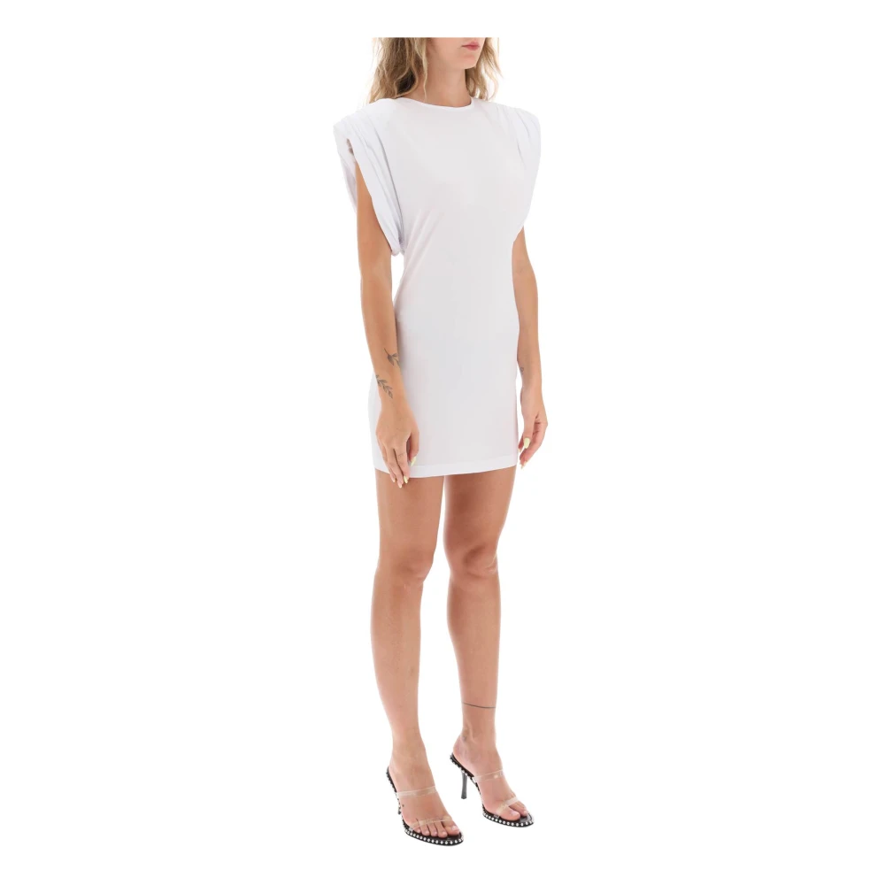 Wardrobe.nyc Mini sheath jurk met gestructureerde schouders White Dames