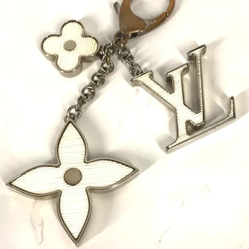 Louis Vuitton Vintage Pre-owned Fabric key-holders White Dames