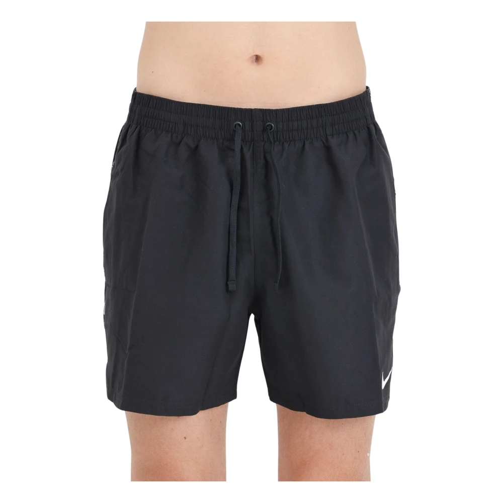 Nike Zwarte Strand Shorts Tape Black Heren