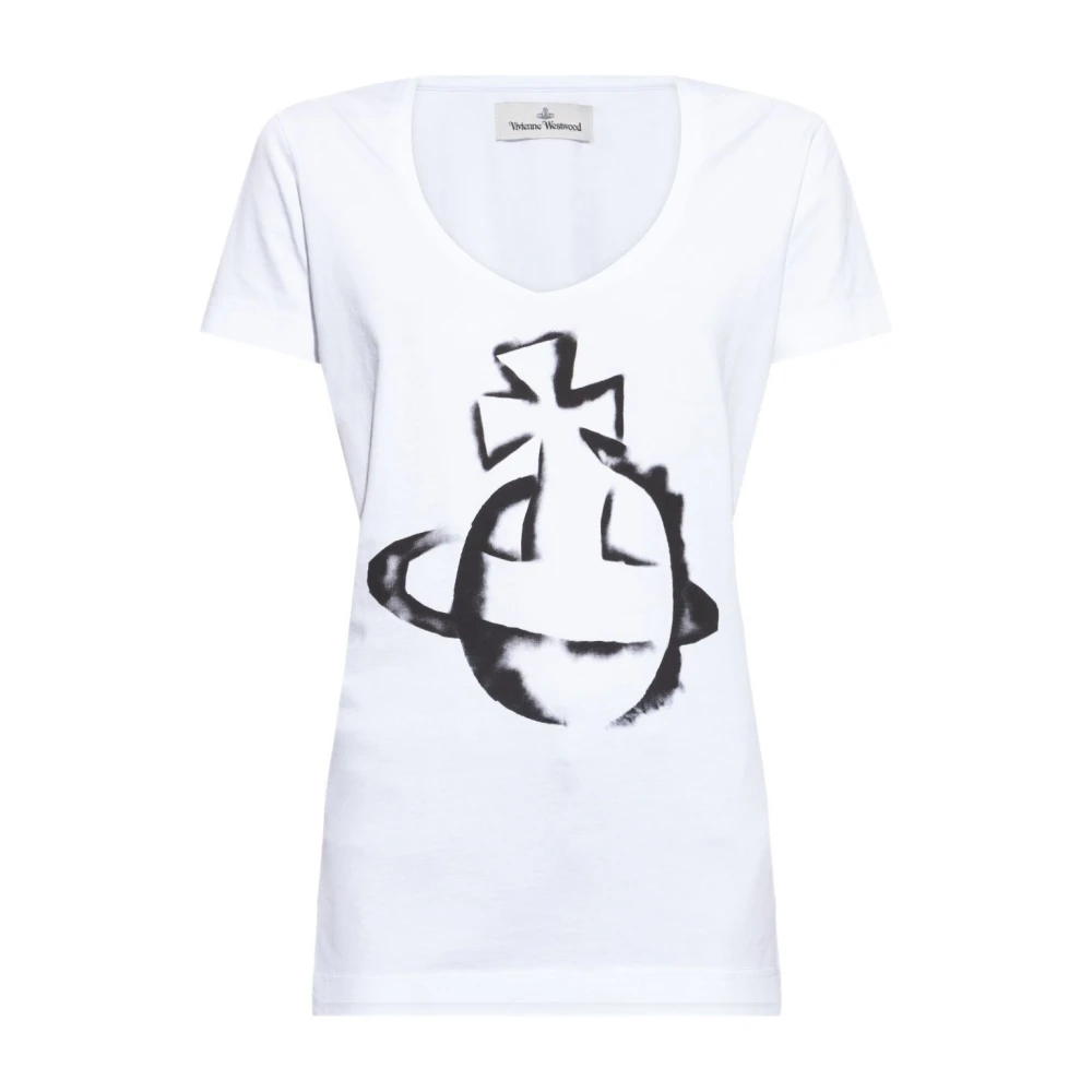 Vivienne Westwood Witte Scoop Neck T-shirts en Polos White Dames