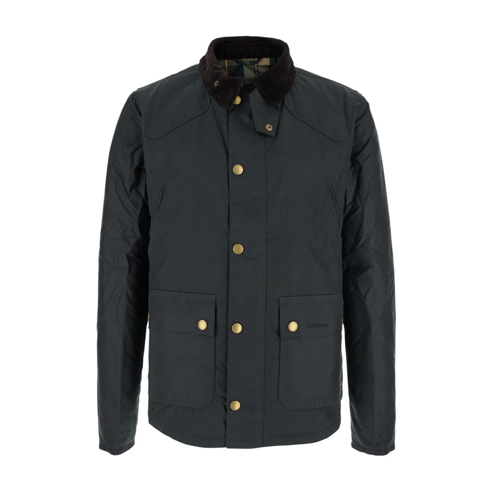 Barbour Men's Green Light Jackets, Xl, Reelin Waxed Jacket