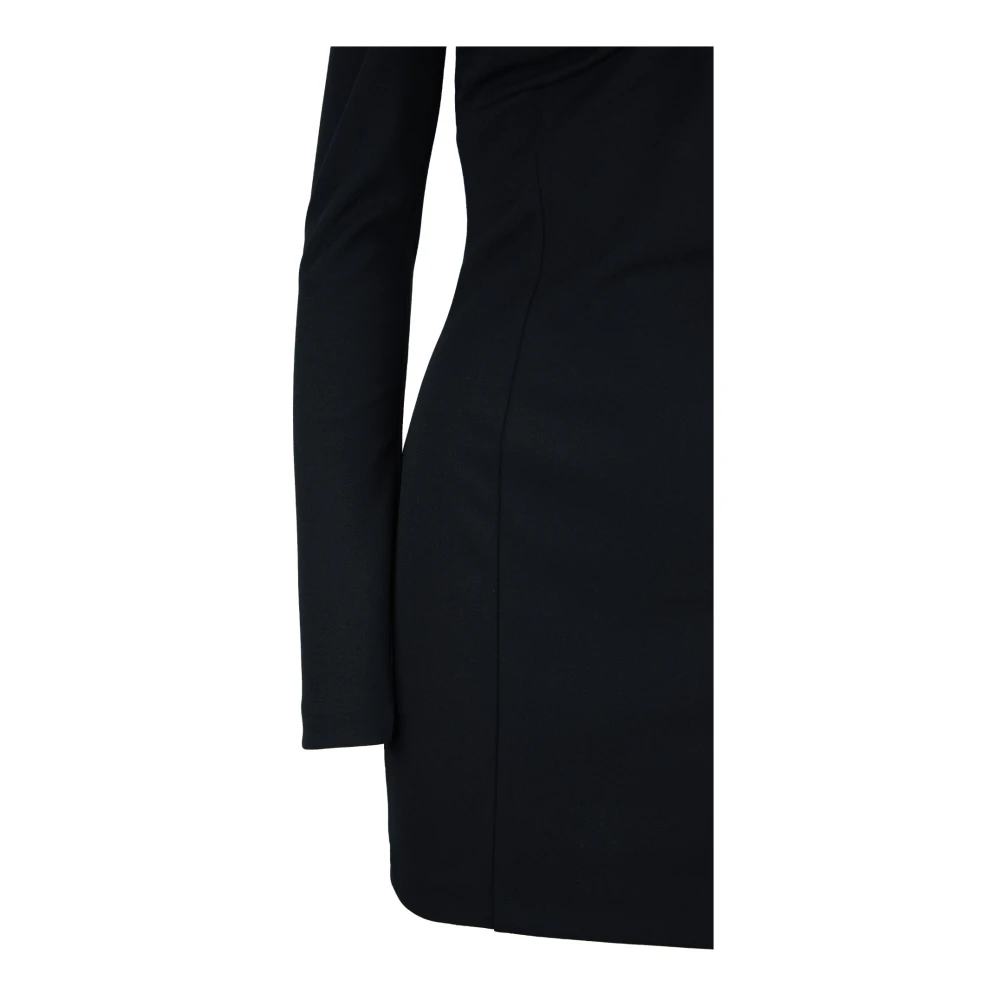 Aniye By Korte Jurk met Metalen Detail aan de Voorkant Black Dames