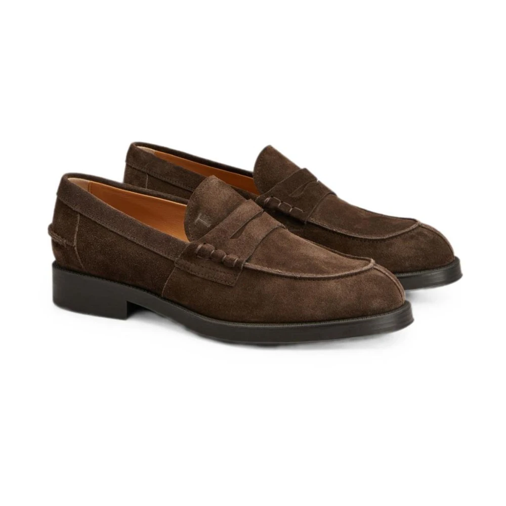 Tod's Suede Penny Loafers