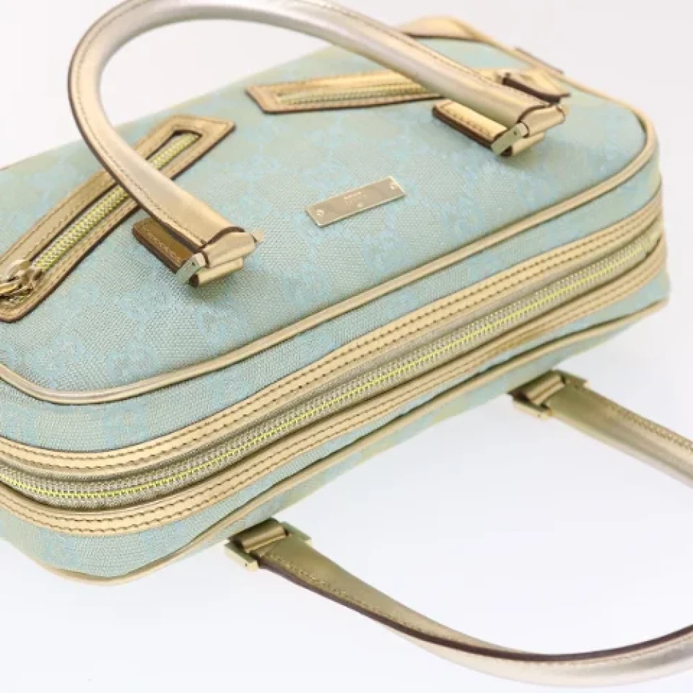 Gucci Vintage Pre-owned Leather handbags Blue Dames