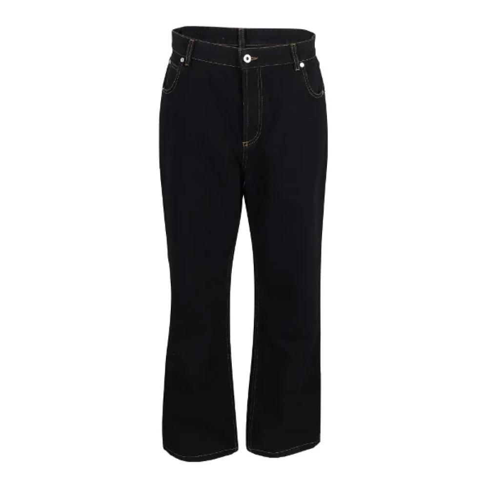 Loewe Pre-owned Cotton jeans Black Dames