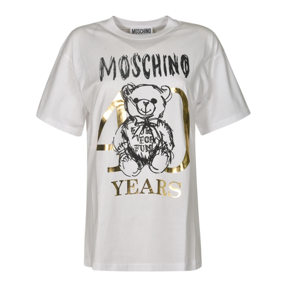 Moschino Stijlvolle T-shirts en Polos White Dames