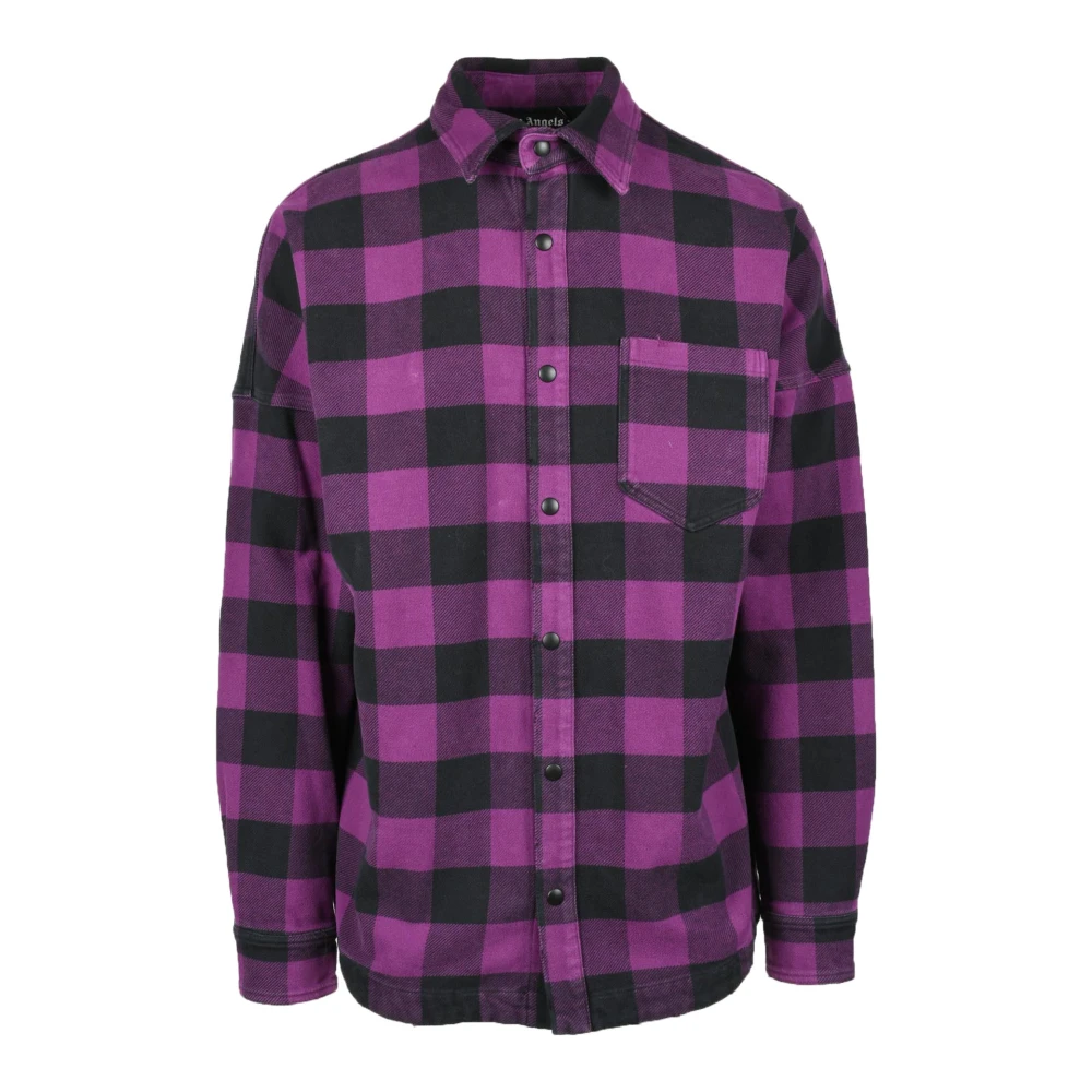 Palm Angels Overhemd Purple Heren