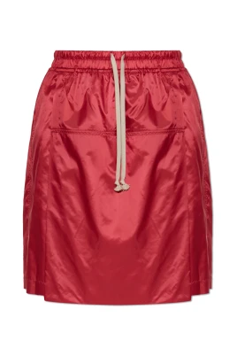 Drawstring Midi Kilt Shorts
