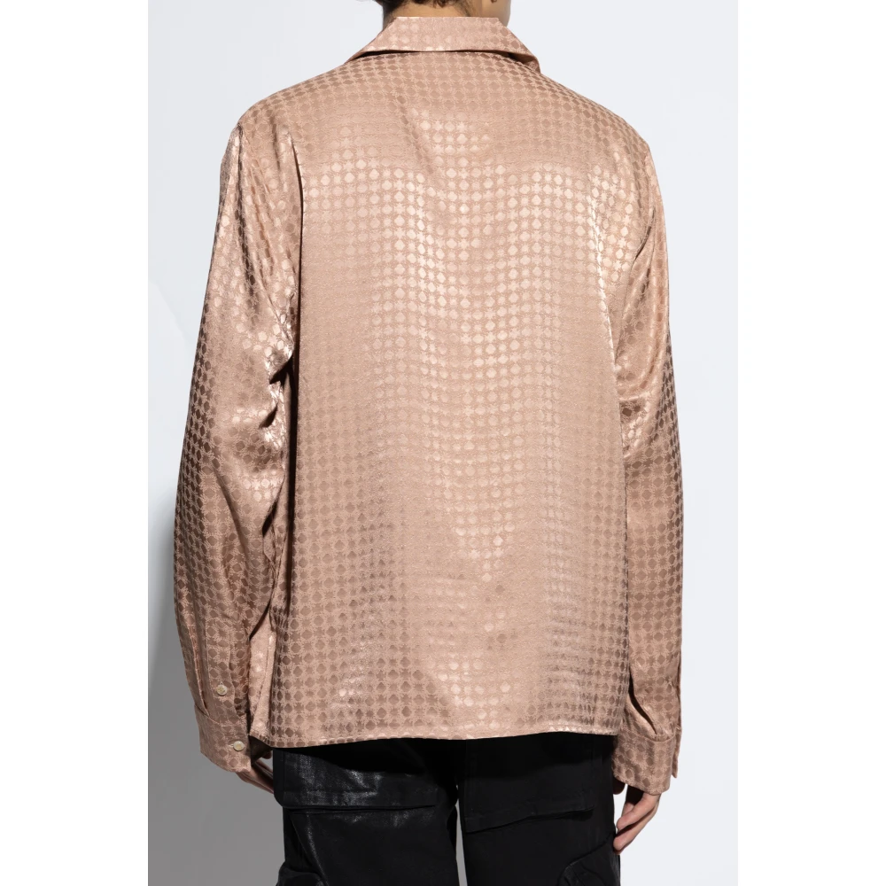Amiri Gestreept overhemd Pink Heren