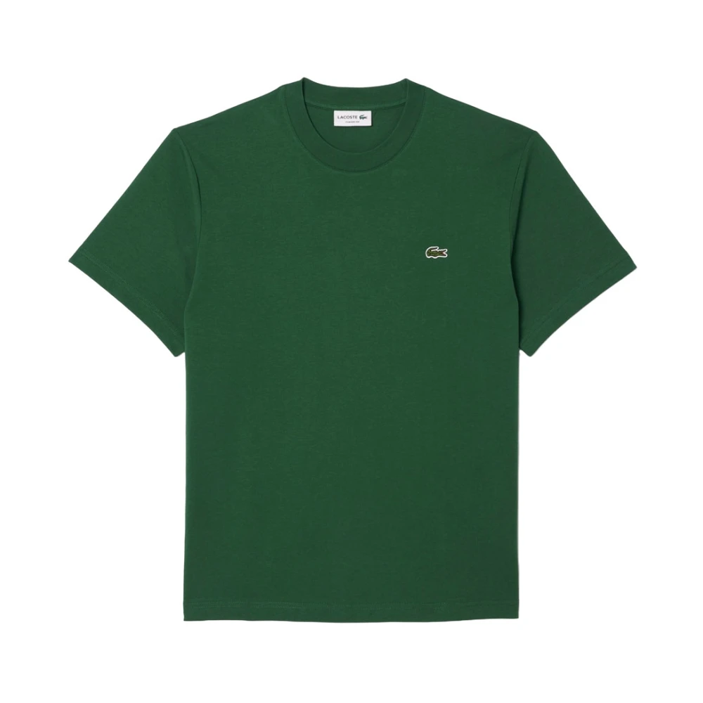 Lacoste Men's Green T-Shirts, L, Th7318 Cotton T-Shirt