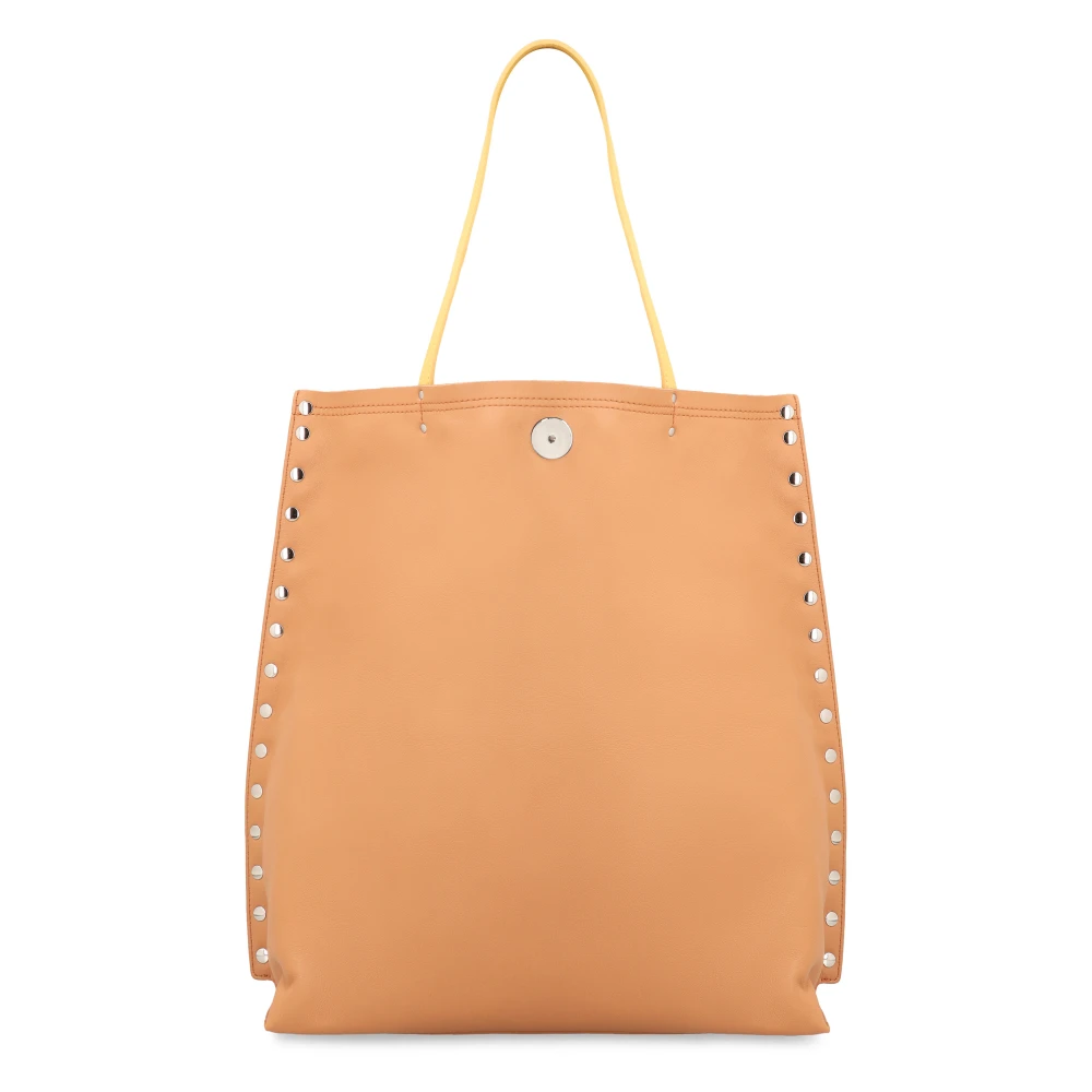 Zanellato Gestikte Leren Tote Tas Beige Dames