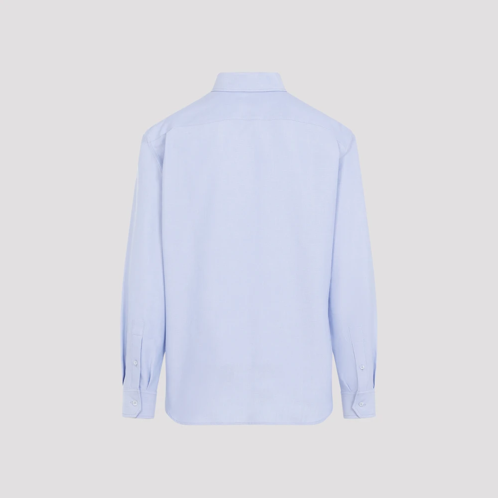 Loewe Zachte Blauwe Casual Overhemd Blue Heren