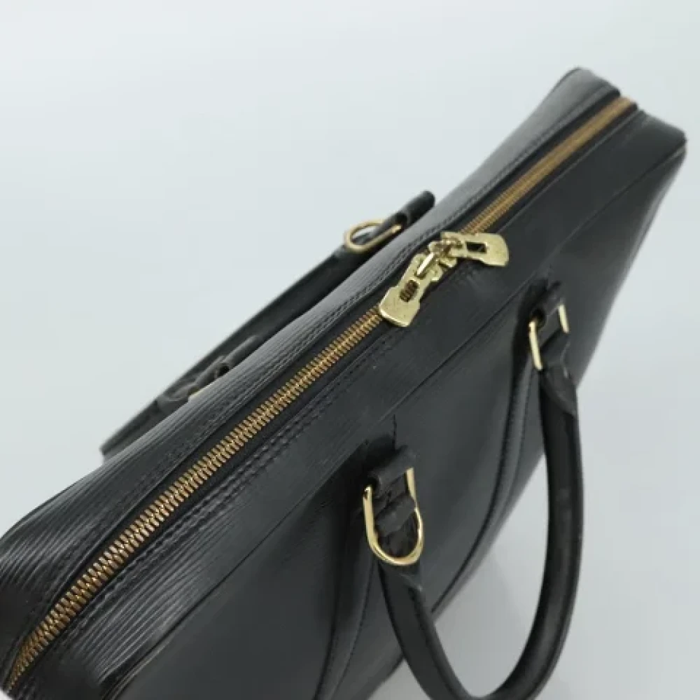 Louis Vuitton Vintage Pre-owned Leather briefcases Black Dames