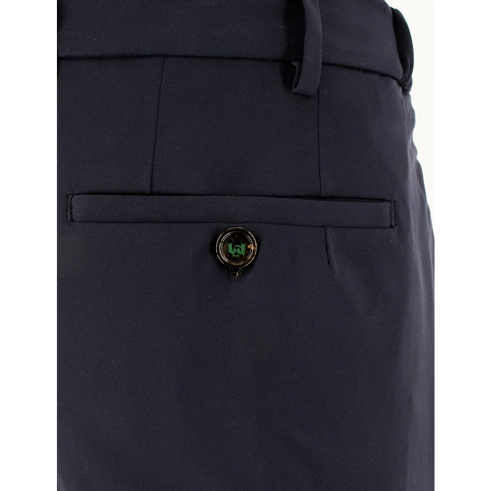 Berwich Slim-fit Trousers Blue Heren