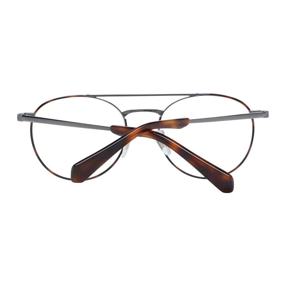 sandro Gunmetal Ronde Heren Optische Brillen Gray Heren
