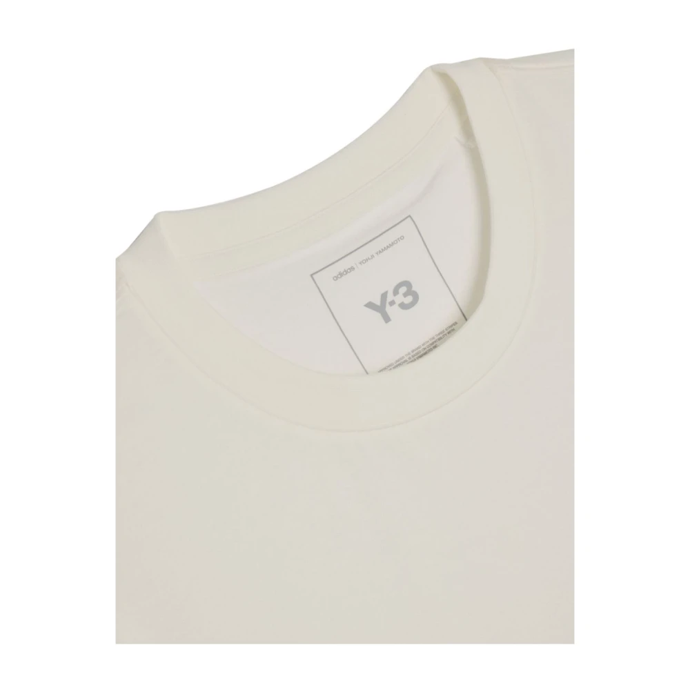 Y-3 Klassieke Crewneck T-shirt White Heren