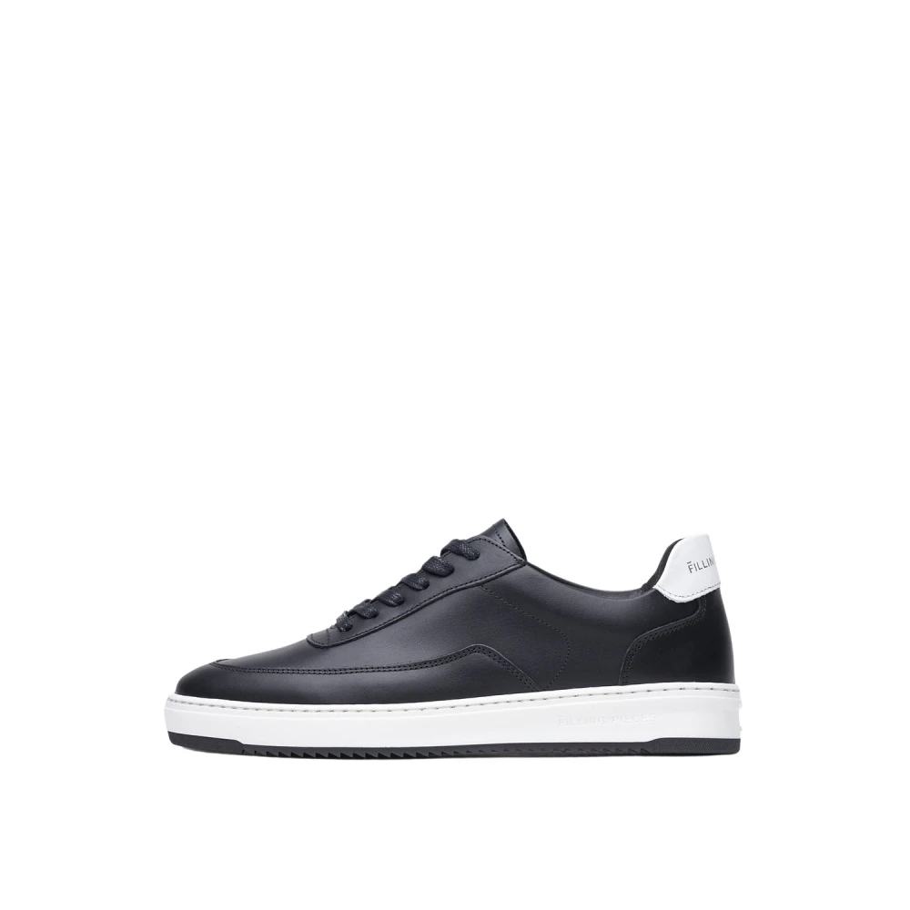 Filling Pieces Lux Leder Sneakers Heren Schoenen Zwart