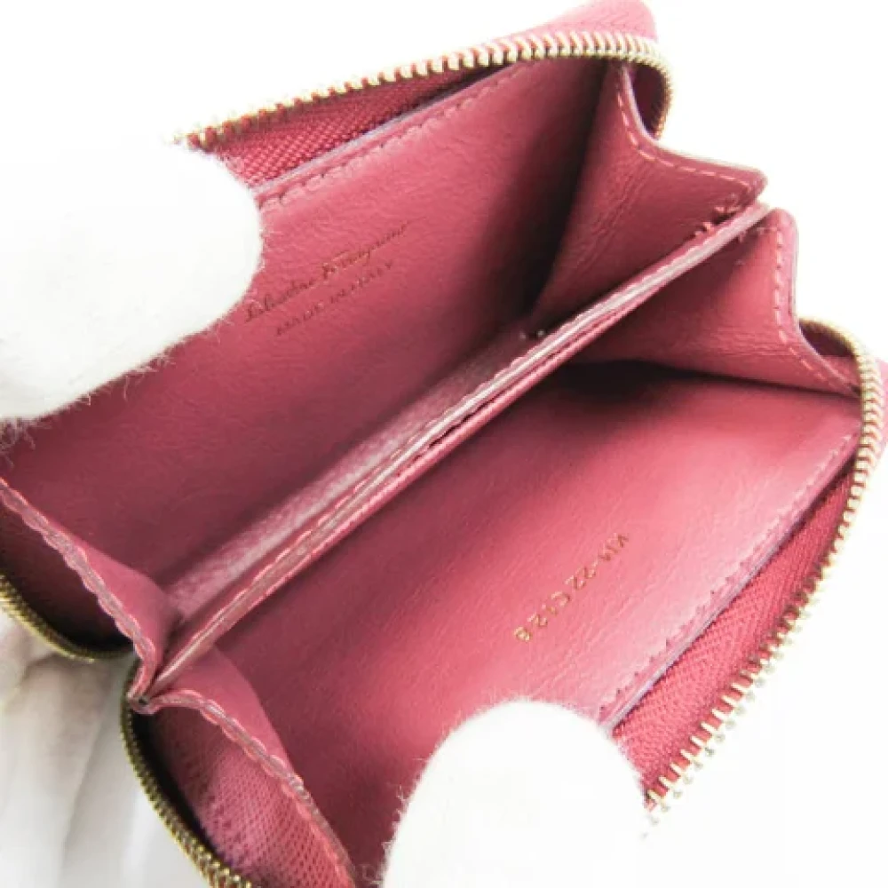 Salvatore Ferragamo Pre-owned Leather wallets Pink Dames