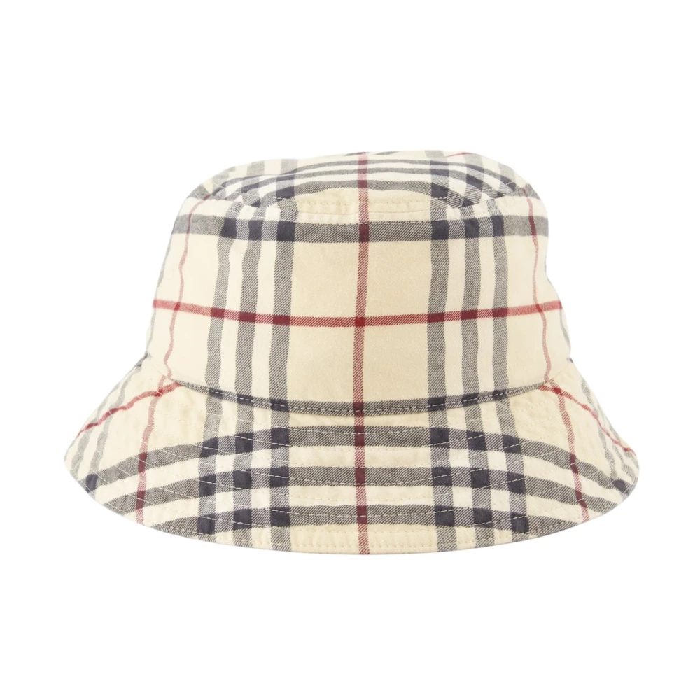 Burberry Vintage Ruit Katoen Unisex Shirt Beige Unisex