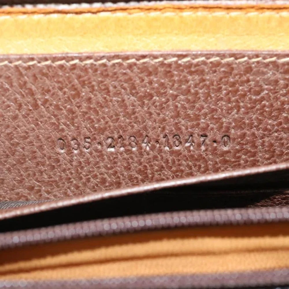 Gucci Vintage Pre-owned Leather wallets Brown Dames