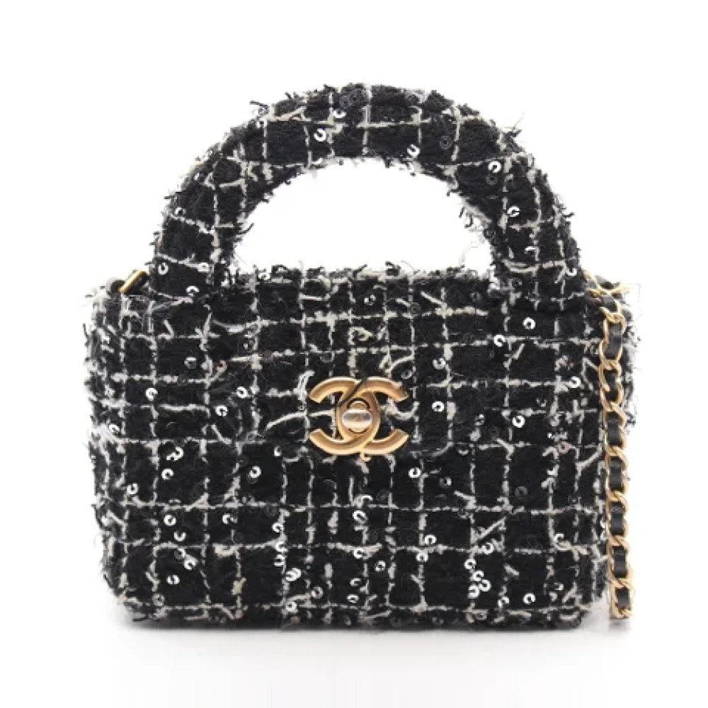Chanel Vintage Pre-owned Fabric chanel-bags Black Dames