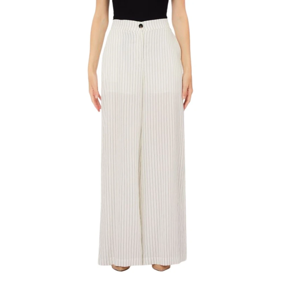 Liu Jo Women's White Wide Trousers