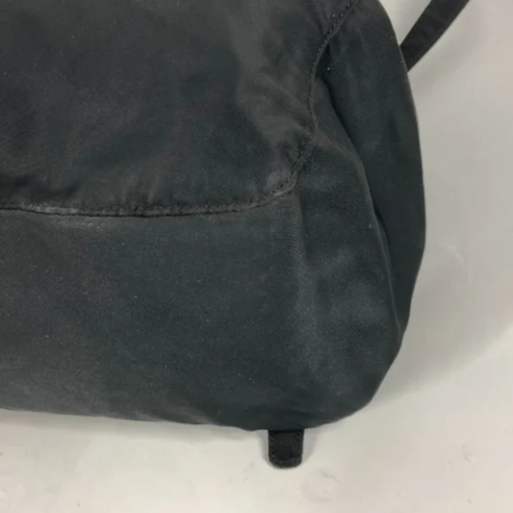 Prada Vintage Pre-owned Fabric backpacks Black Dames