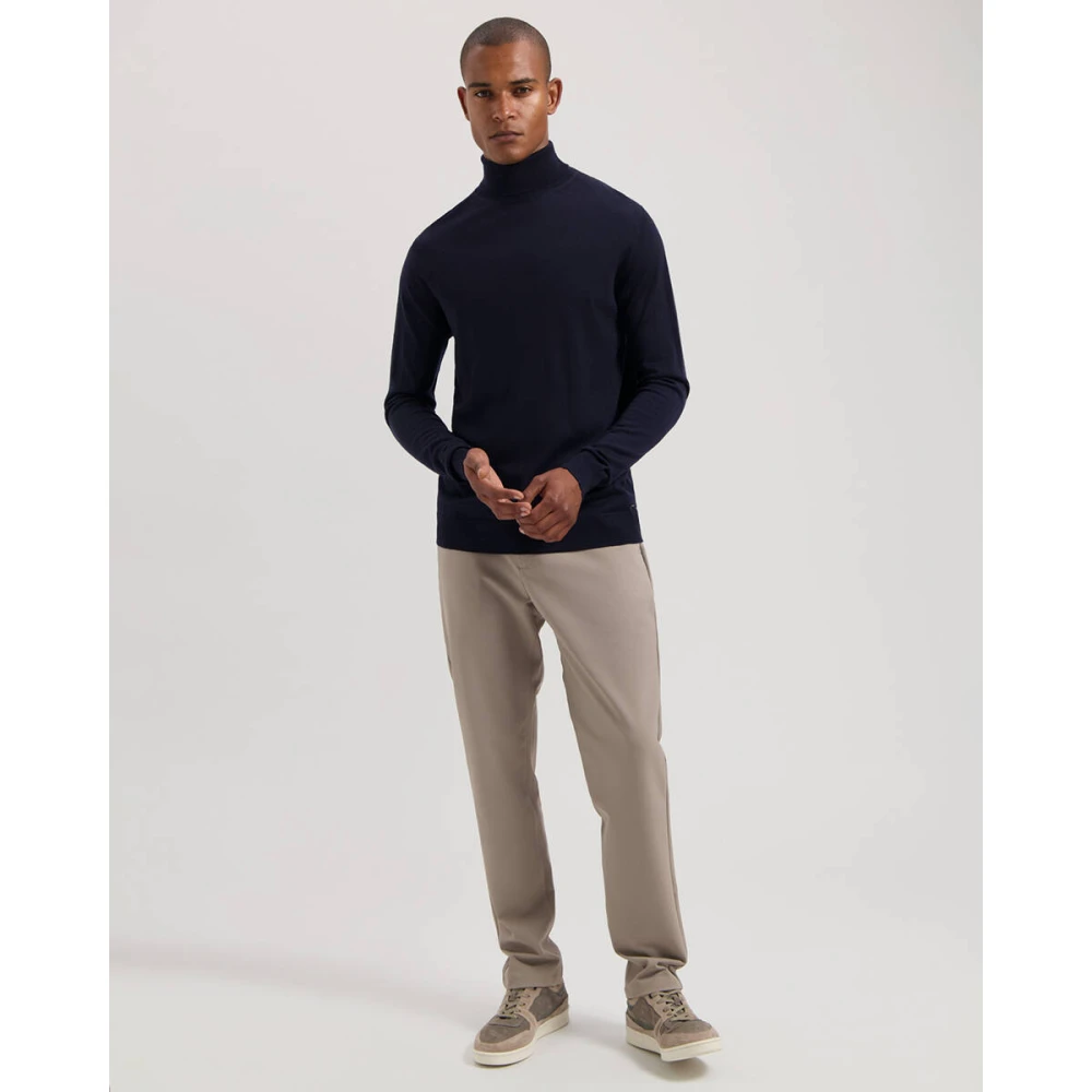 Dstrezzed Turtle Neck Pullover Blue Heren